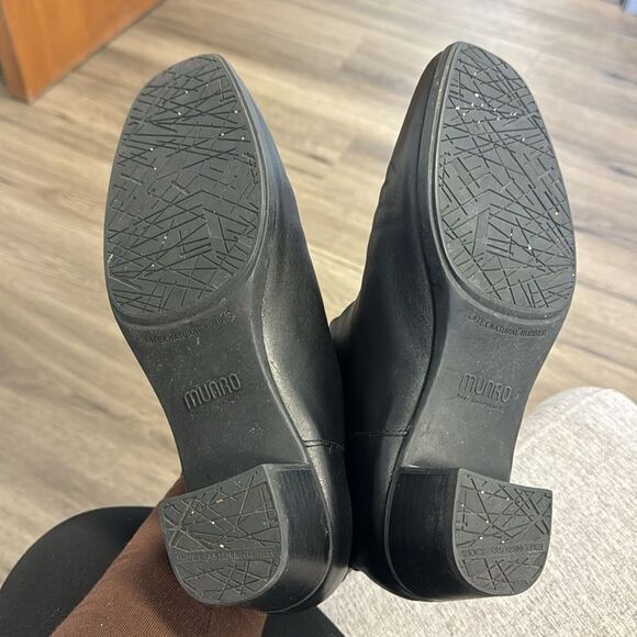 Munro Black Leather Ankle Boots Size 9 🌺 - Picture 5 of 7